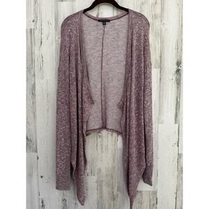 American Eagle Cardigan Sweater Womens Sz XL Heathered Purple Plum Waterfall